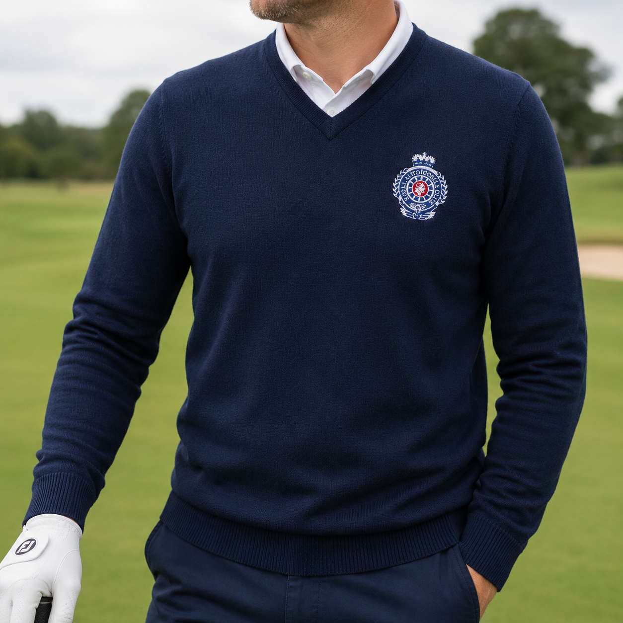 Men's Merino Vee Neck Sweater