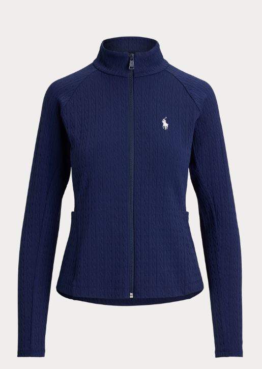 RLX Ladies Cable Stretch-Jacquard Zip Jacket