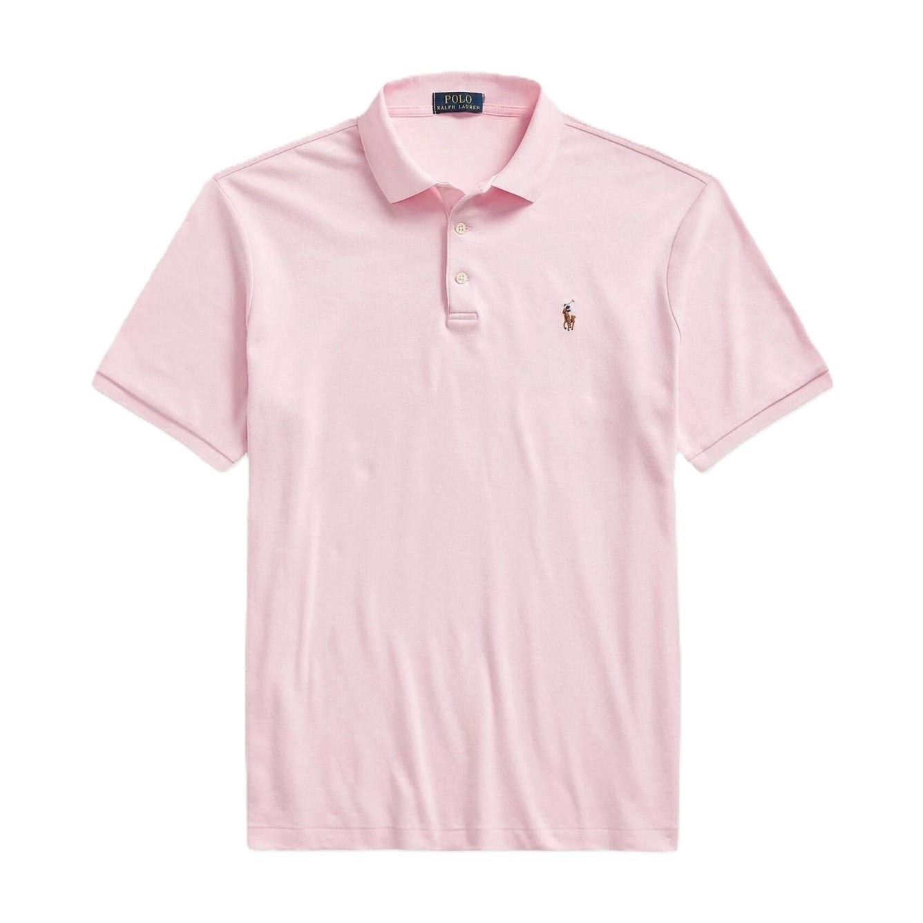 Ralph Lauren Knit Polo Pink White