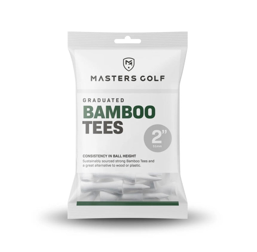 White Bamboo Graduated Golf Tees - 2" (20 tees)