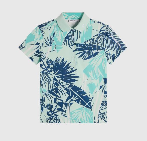 J.Lindeberg Tour Tech Print Polo Grove W