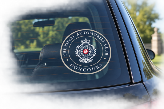 Concours Car Window Sticker