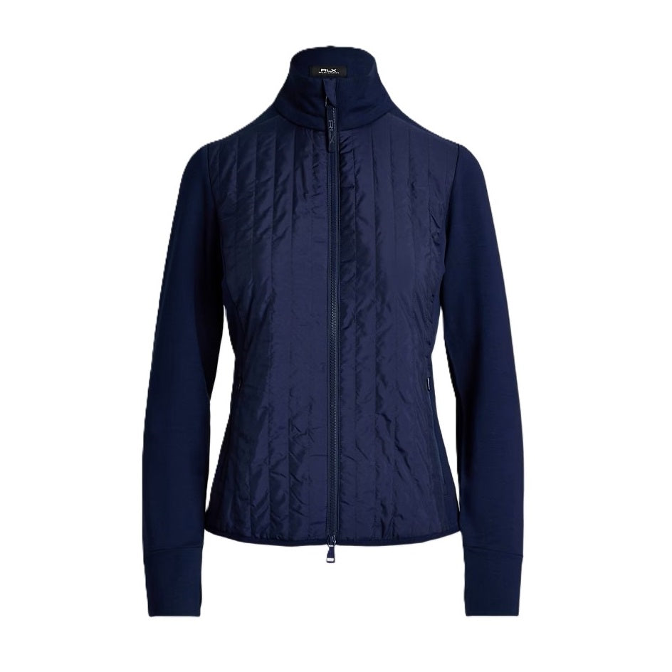 Ralph Lauren Ladies Terry Knit Full Zip Jacket Navy