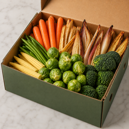 Family Christmas Vegetable and Fruit Box (raw)