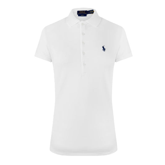 Ralph Lauren Slim Fit Stretch polo White