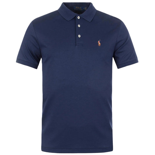 Ralph Lauren Custom Fit Mesh Polo Navy