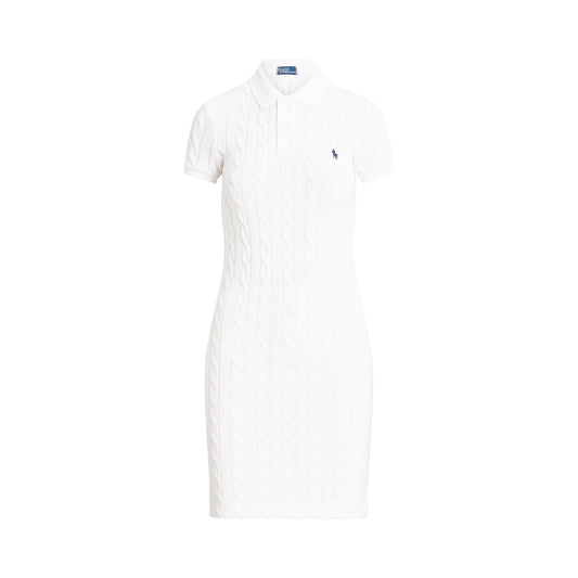 Ralph Lauren White Knit Dress Crisscross