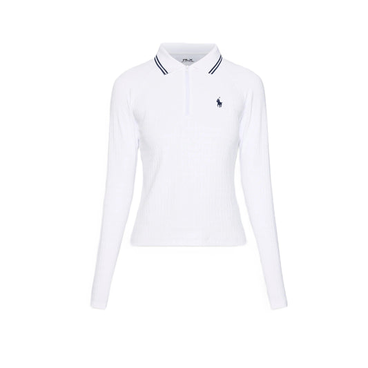 Ralph Lauren Ladies 1/4 Zip polo White