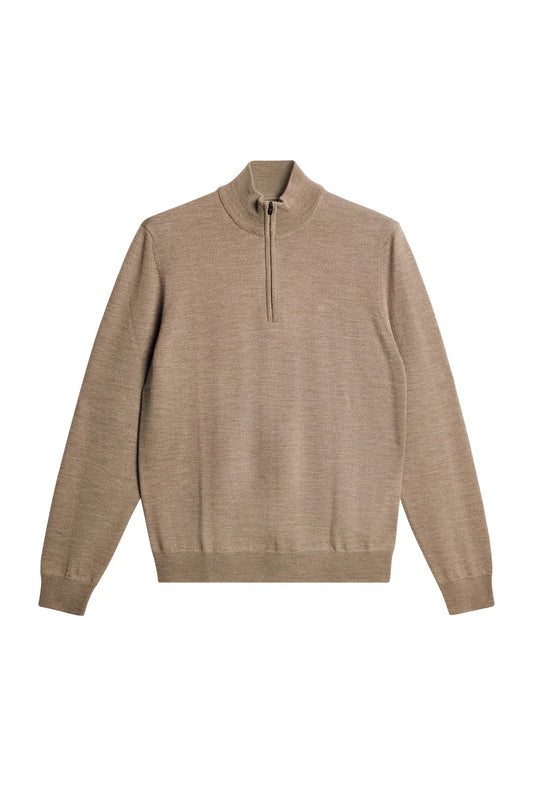 J.Lindeberg Kiyan Merino Quarter Zip -Moonbeam