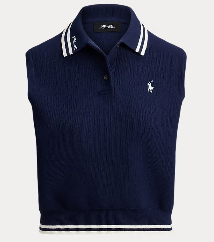 Ralph Lauren RLX Cotton-Blend Polo-Collar Jumper