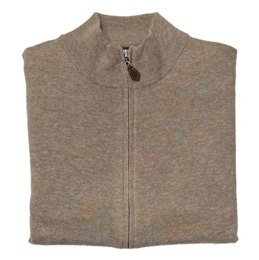 Alan Paine Midhurst LS Zip Mock Neck