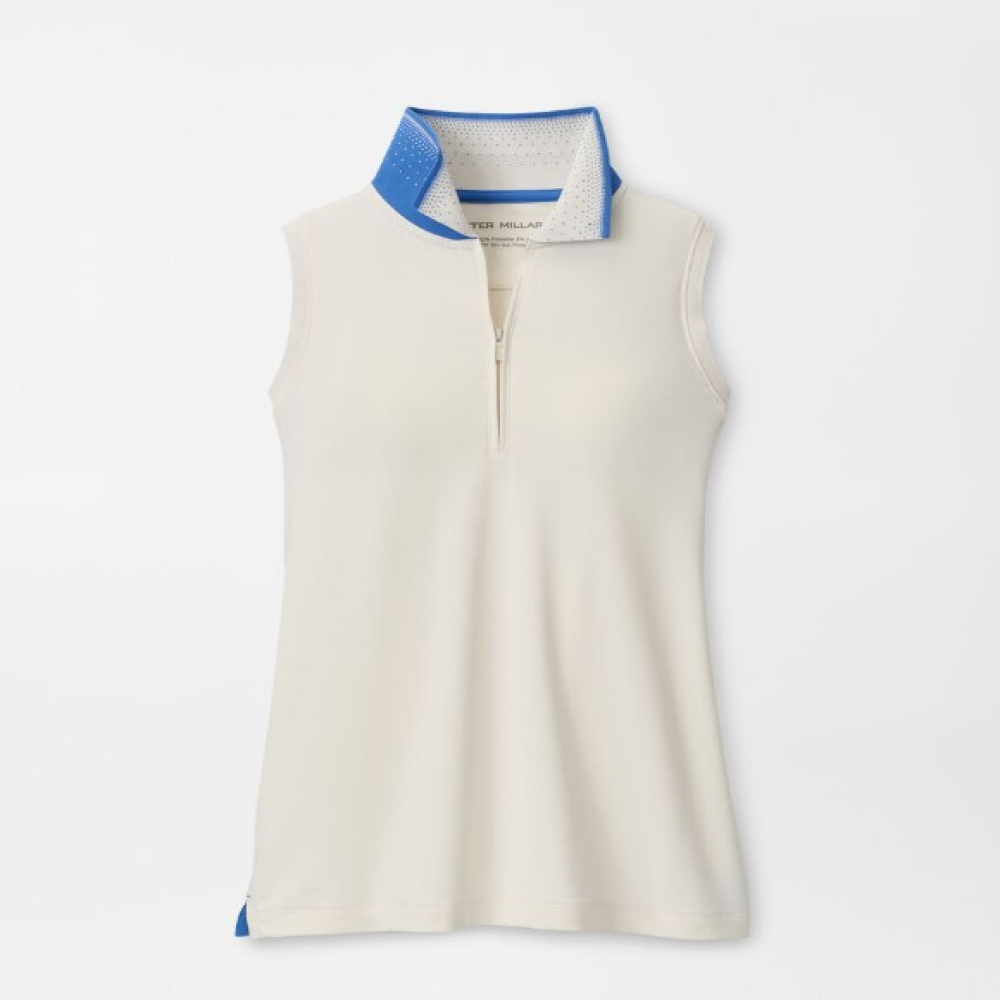 Peter Millar Chrissie Sleeveless Zip Polo