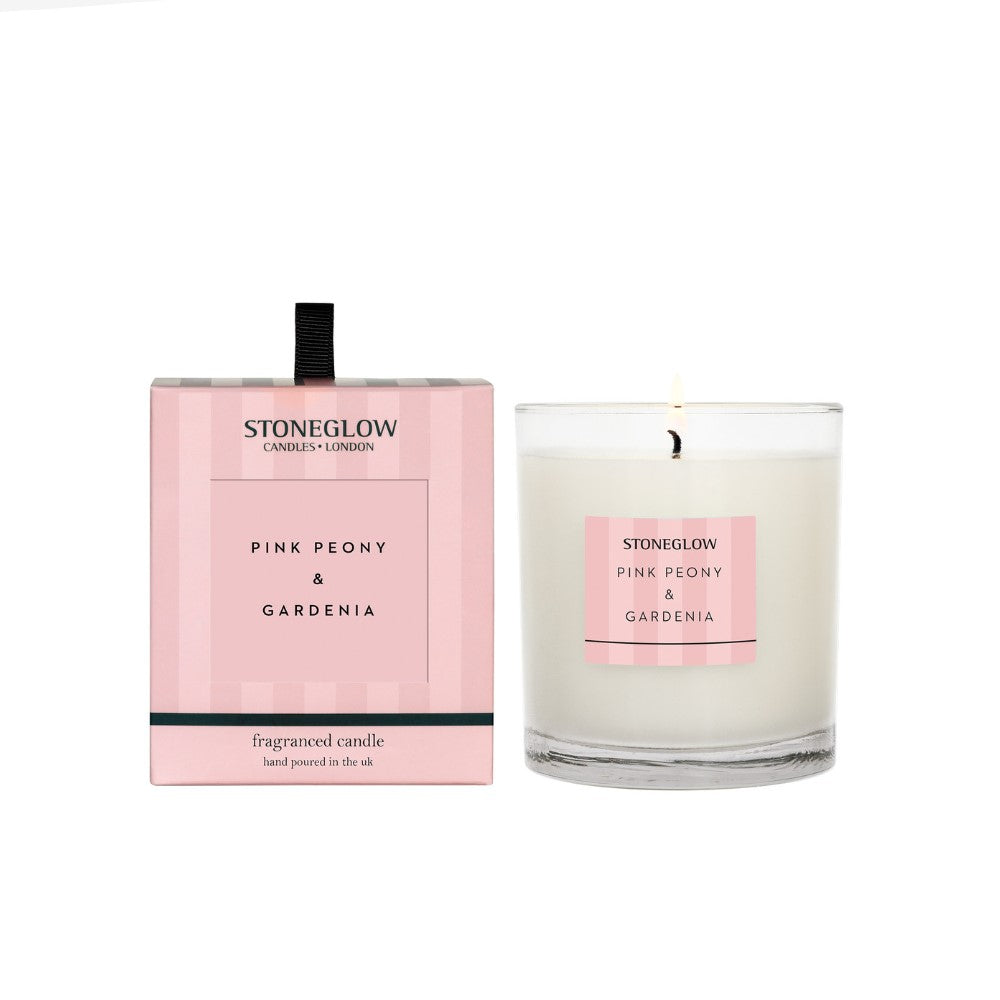 Stoneglow Pink Peony & Gardenia Candle
