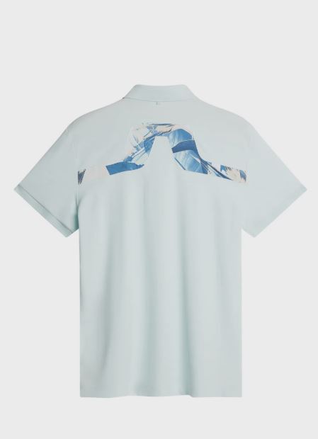 J.LINDEBERG KV Print Polo Paradise Skylight