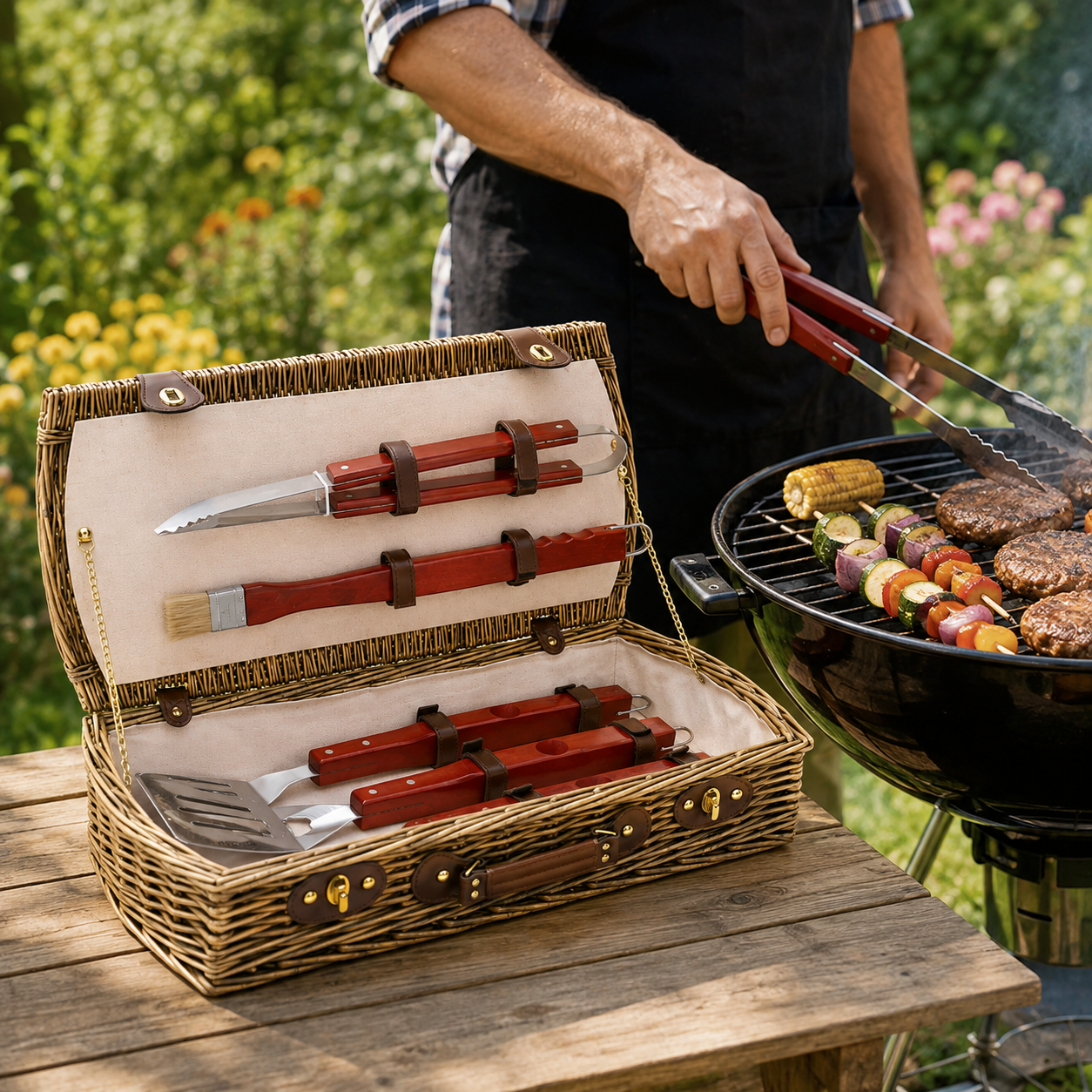 Barbeque Tool Basket Set