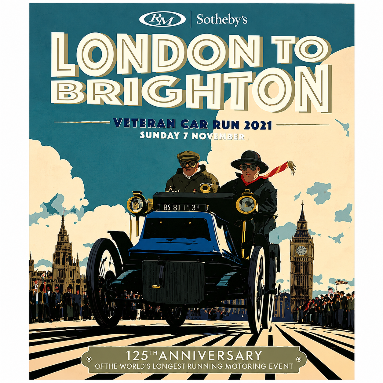 Veteran Car Run 125 Anniversary Limited Edition Postcards