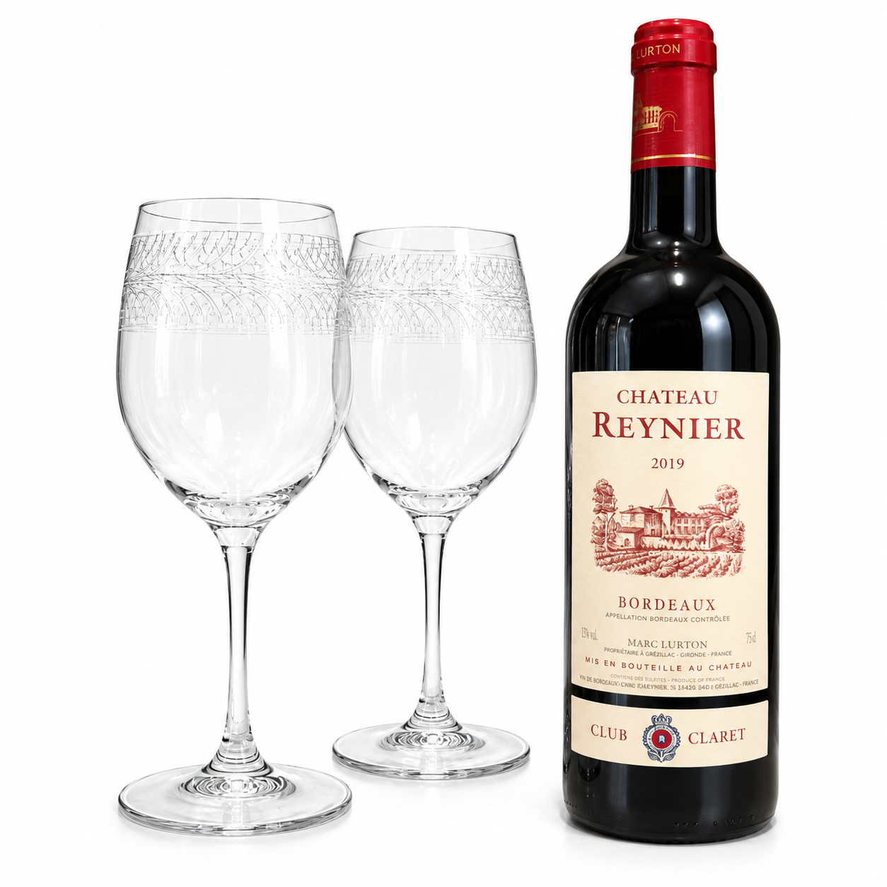 Club Claret & Glasses Bundle