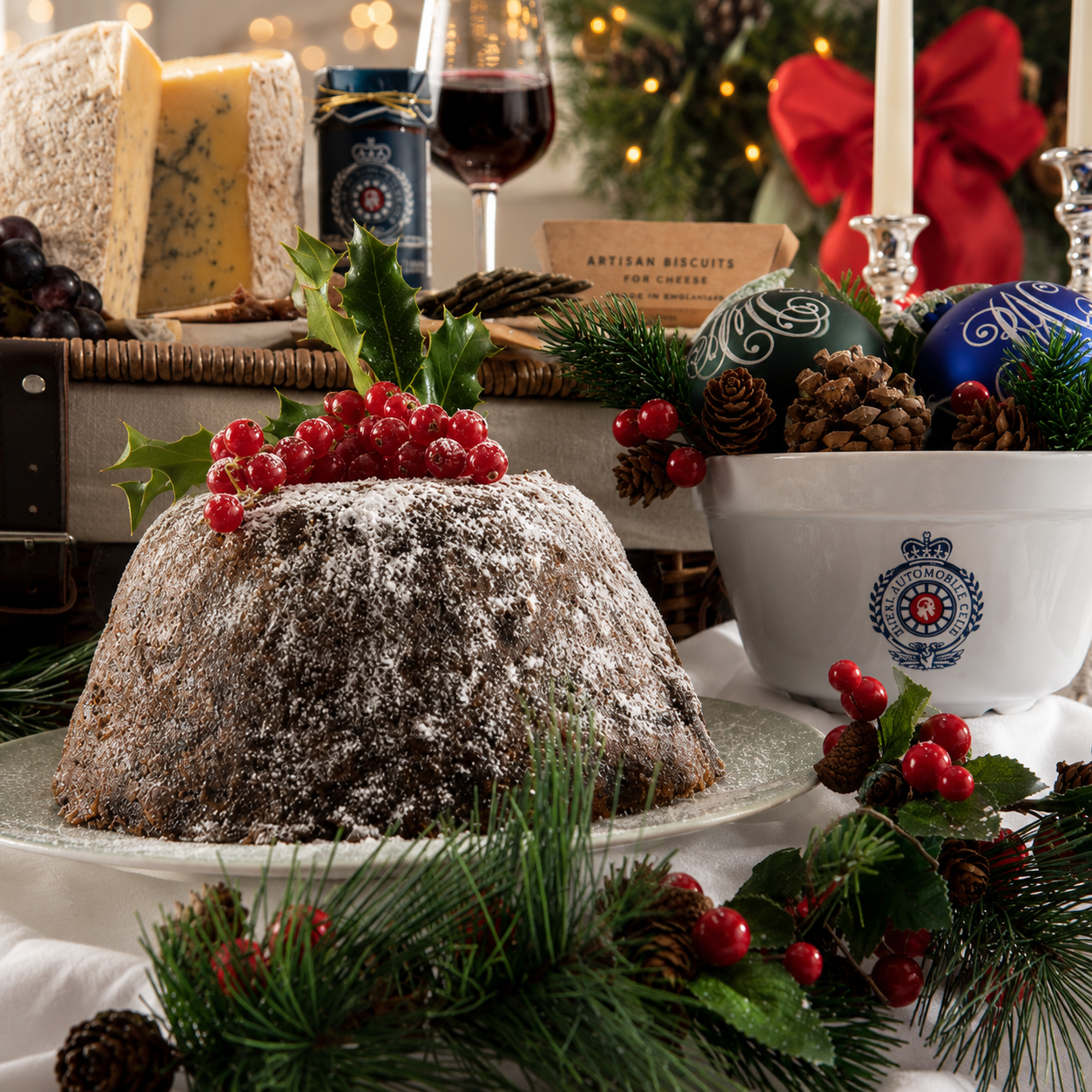 Christmas Pudding with Bowl
