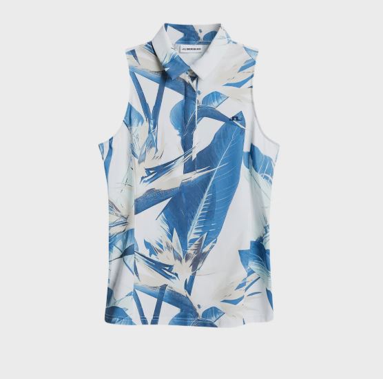 J.LINDEBERG Dena Print Sleeveless Polo