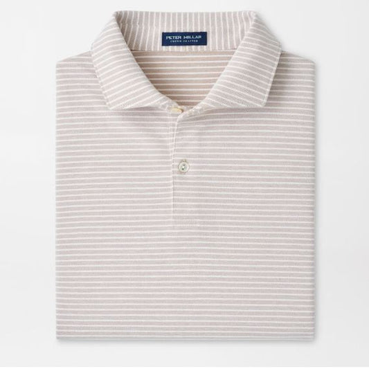 Peter Millar Albatross Stripe Cotton-Blend Piqué Polo