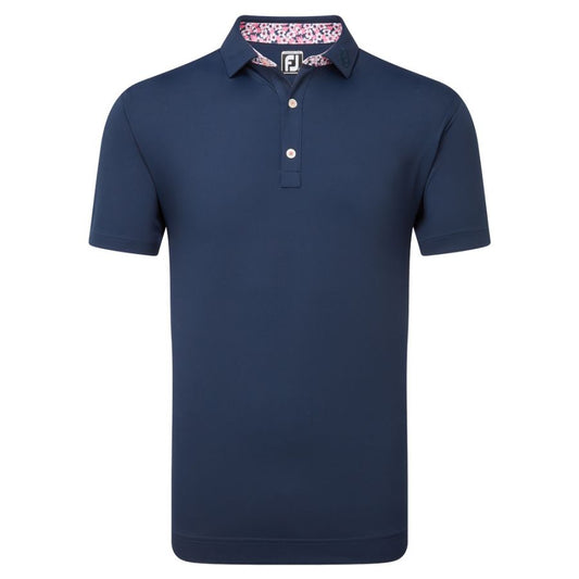 Footjoy Solid Primrose trim pique polo shirt
