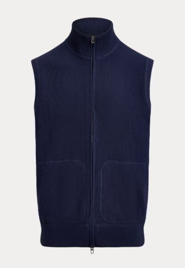 Ralph Lauren Performance Full-Zip Sleeveless Jumper