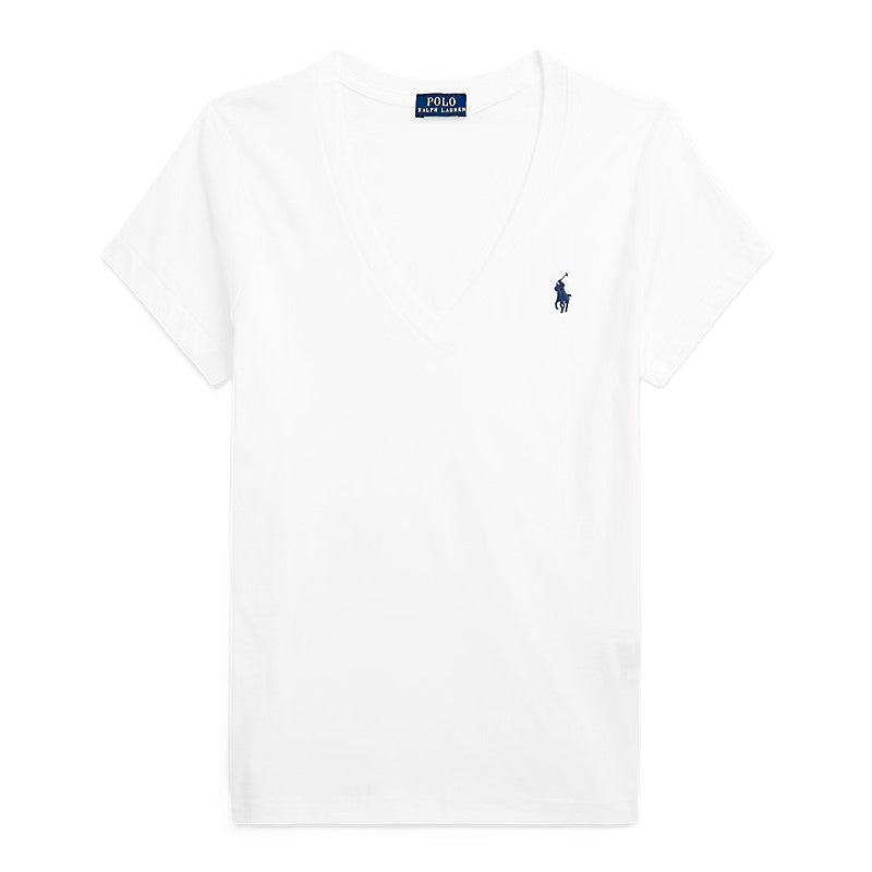 Ralph Lauren V Neck Tee White