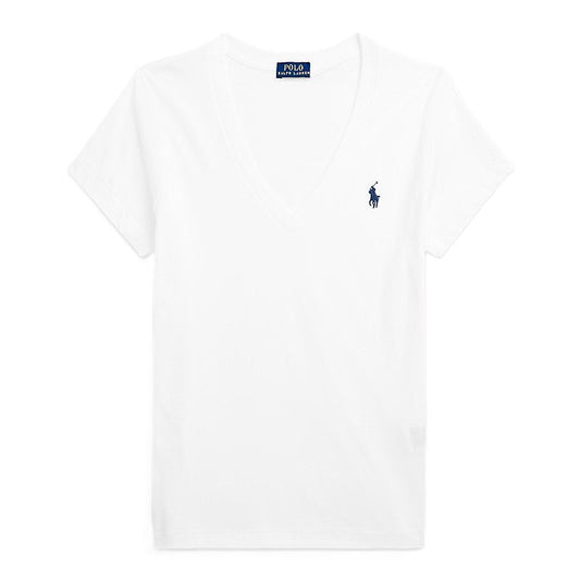 Ralph Lauren V Neck Tee White