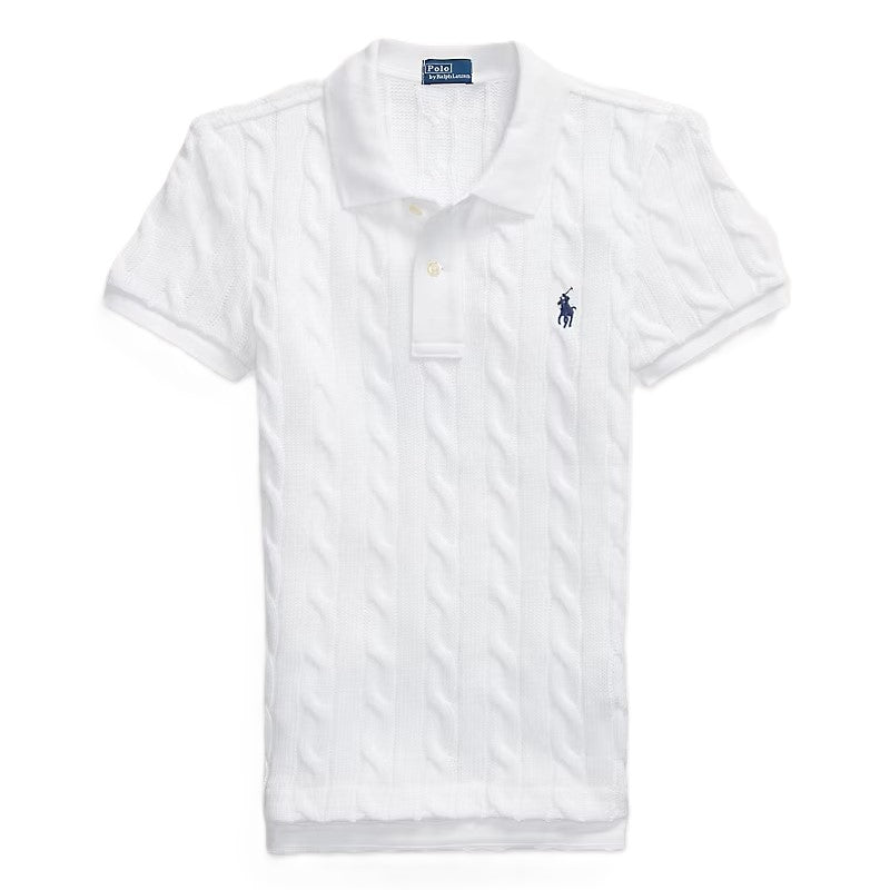 Ralph Lauren Ladies White Knit Polo