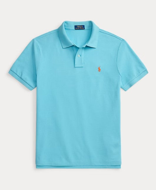 Ralph Lauren Men's Iconic Custom Slim Fit Mesh Polo Heritage