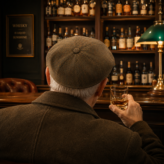 Dent's Tweed Driver's Flat Cap